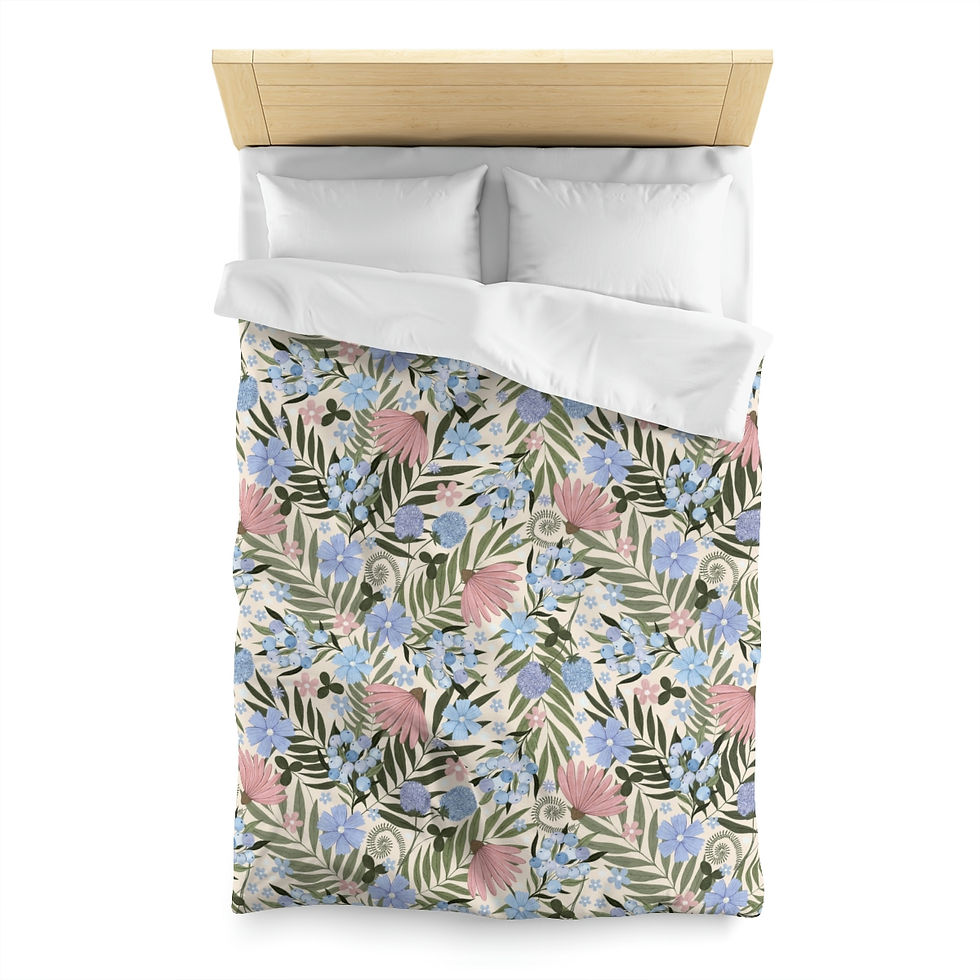 Thumbnail: A Beautiful Spring (Natural) Microfiber Duvet Cover