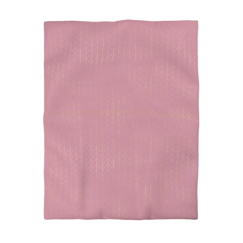 Gold Art Deco/Kobi Microfiber Duvet Cover