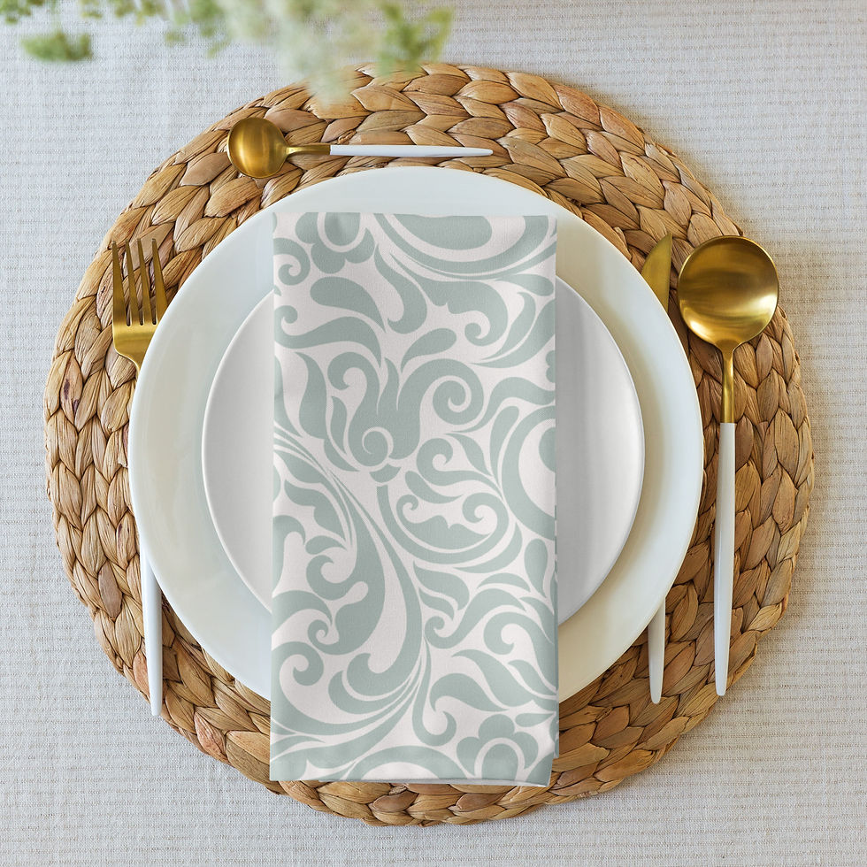 Thumbnail: Leaves Intricate Pattern Napkins