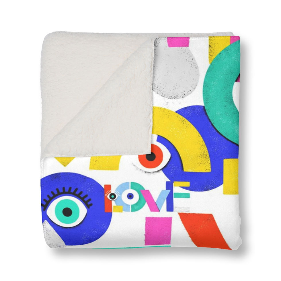 Thumbnail: Shapes of Color Sherpa Blanket