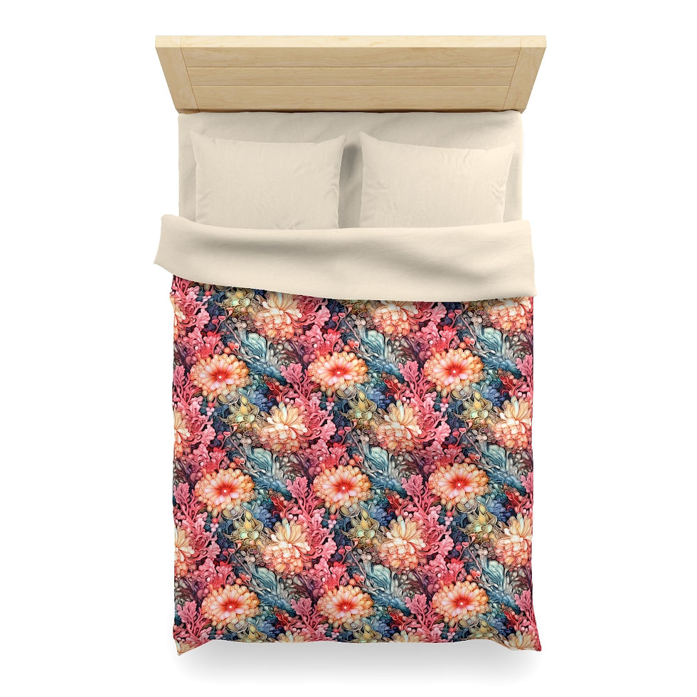 Thumbnail: Oceanic Colors Microfiber Duvet Cover