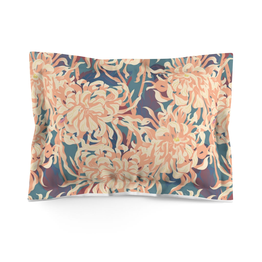 Chrysanthemum Microfiber Pillow Sham