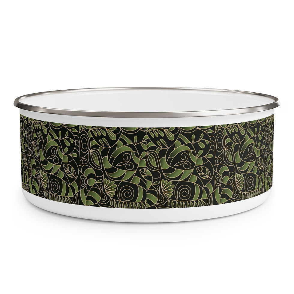 Thumbnail: Magical Forest 2   Enamel Bowl