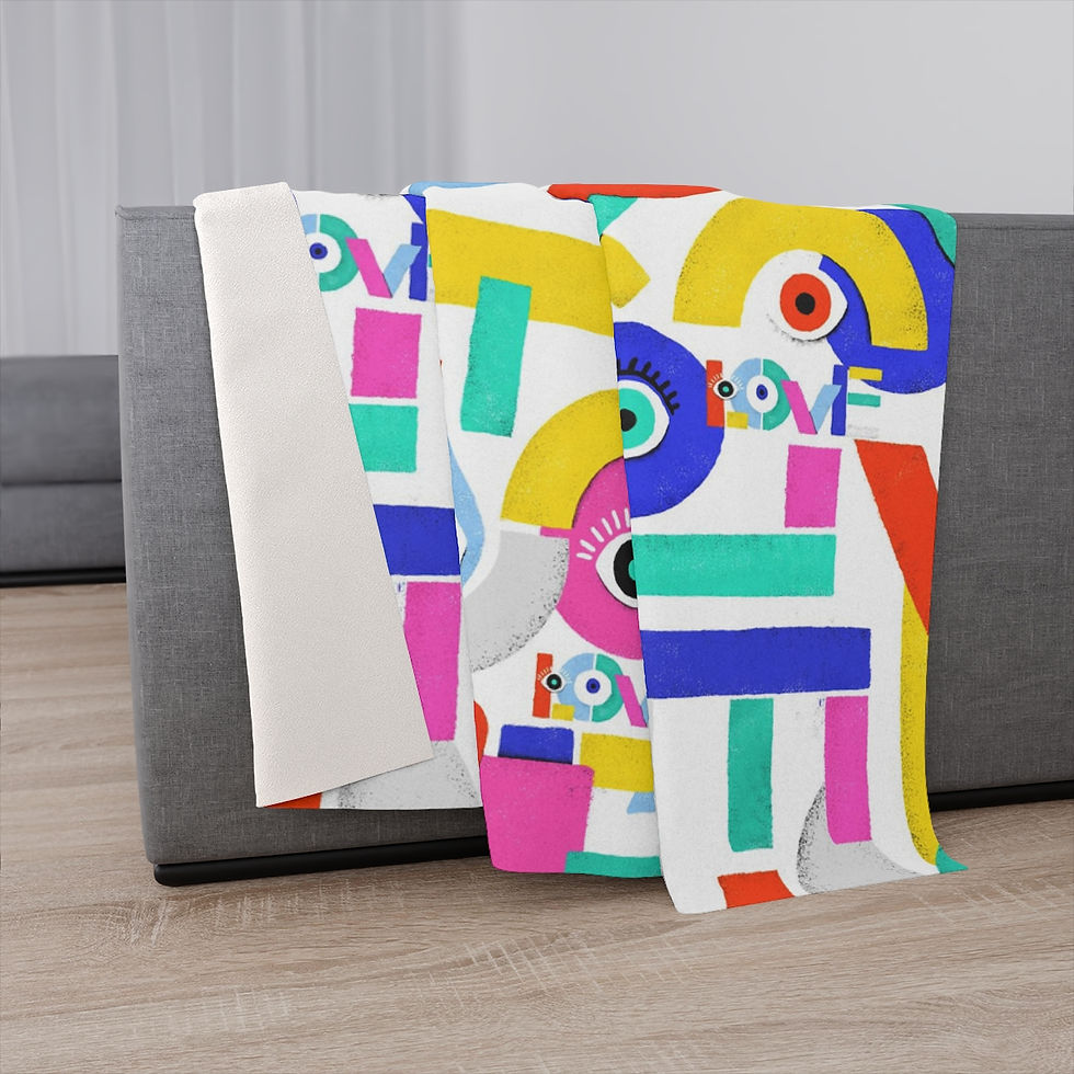 Thumbnail: Shapes of Color Sherpa Blanket