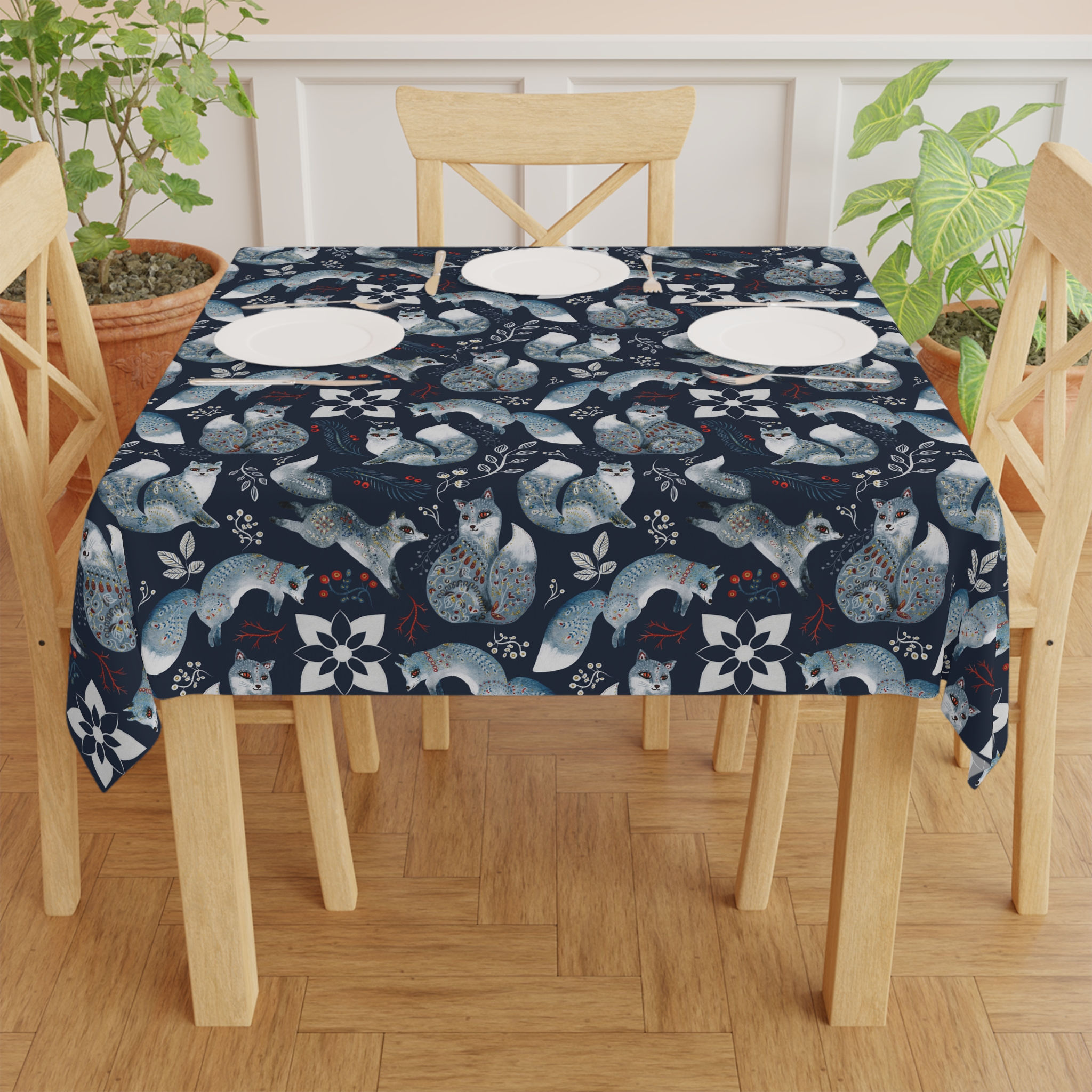 Winter Forest Animals  Tablecloth