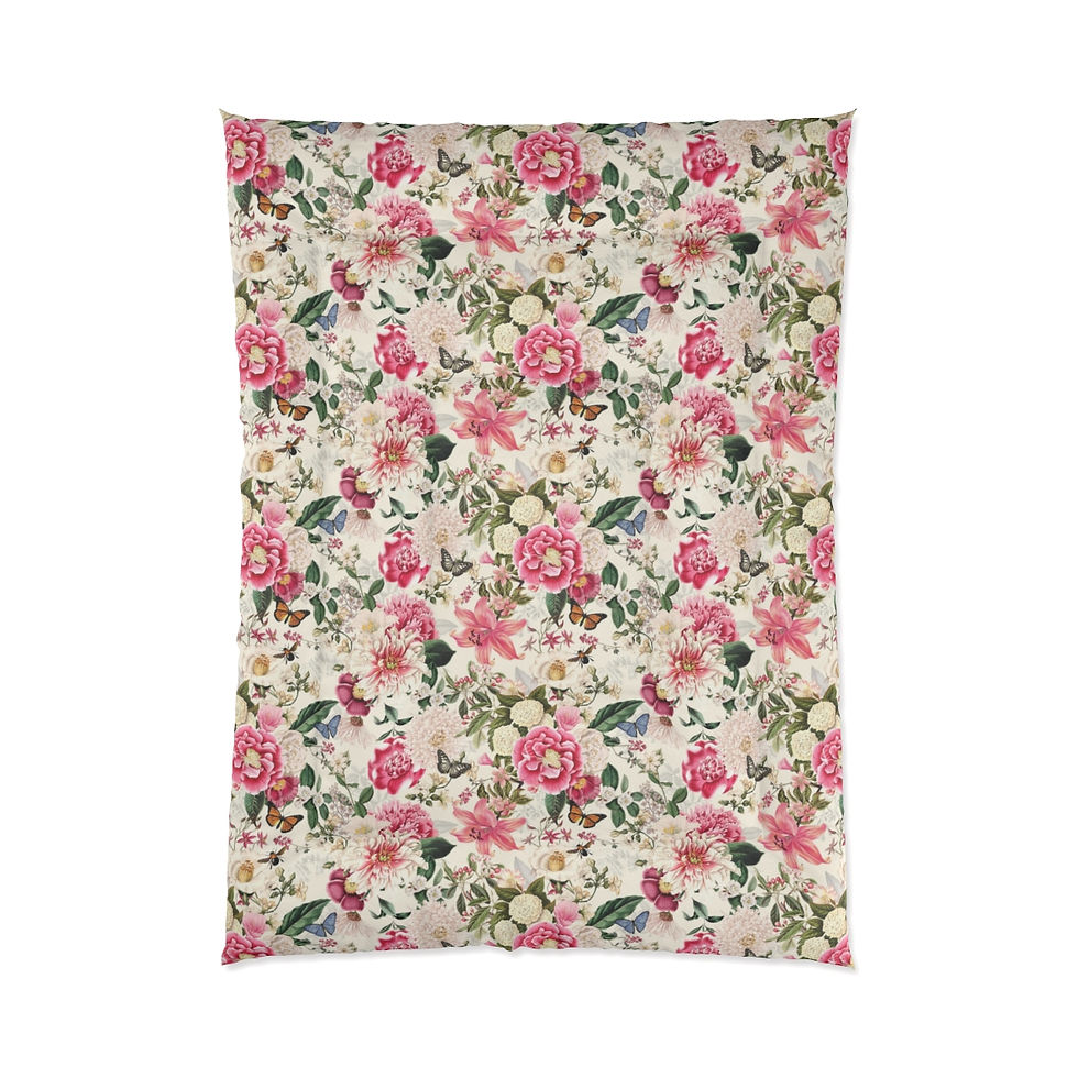 Thumbnail: Floral Creme Comforter