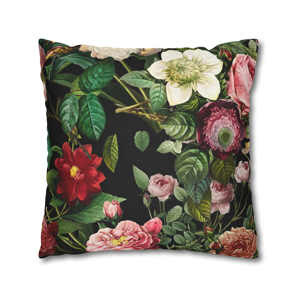 Thumbnail: Floral Vintage Rose Pillowcase