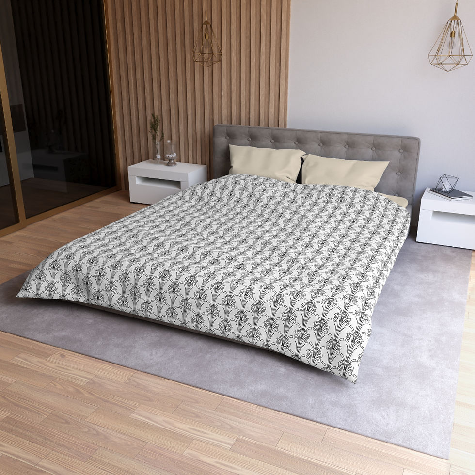 Thumbnail: Art Nouveau  Microfiber Duvet Cover | Soft Bedding for Cozy Homes