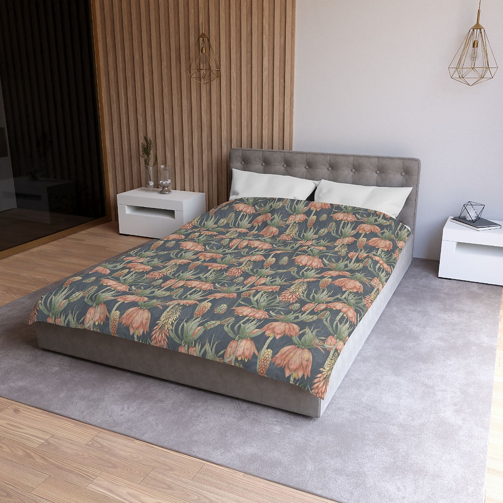 Thumbnail: Sweet Garden Microfiber Duvet Cover