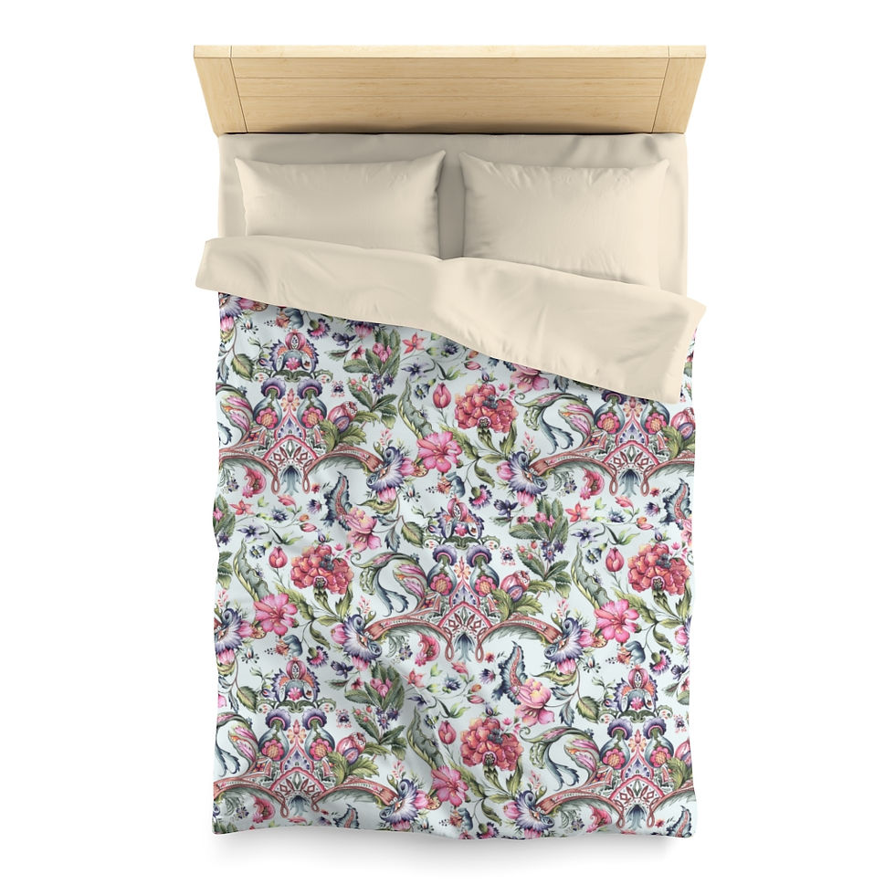 Thumbnail: Casia (Mint)  Microfiber Duvet Cover