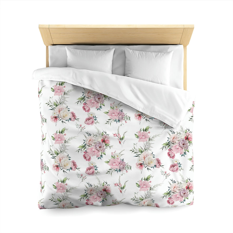 Thumbnail: Peonies Microfiber Duvet Cover