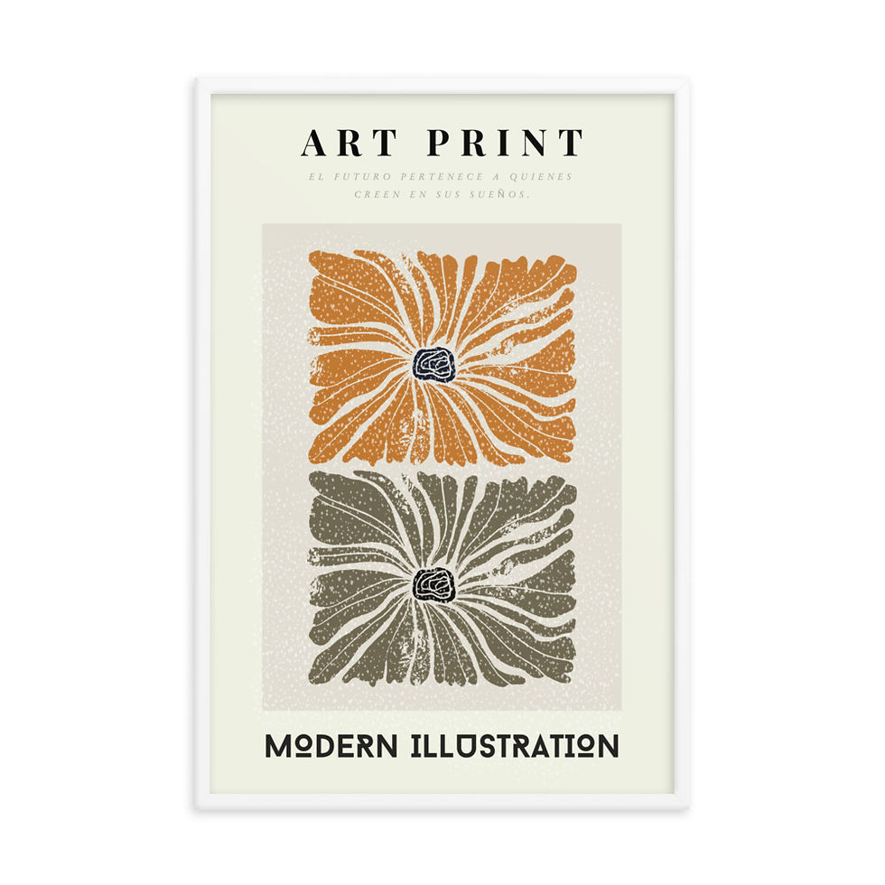 Thumbnail: Art Print Modern Ilustration Framed poster