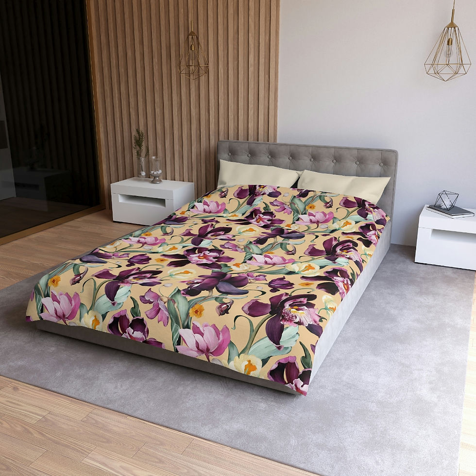 Thumbnail: Purple Iris Microfiber Duvet Cover