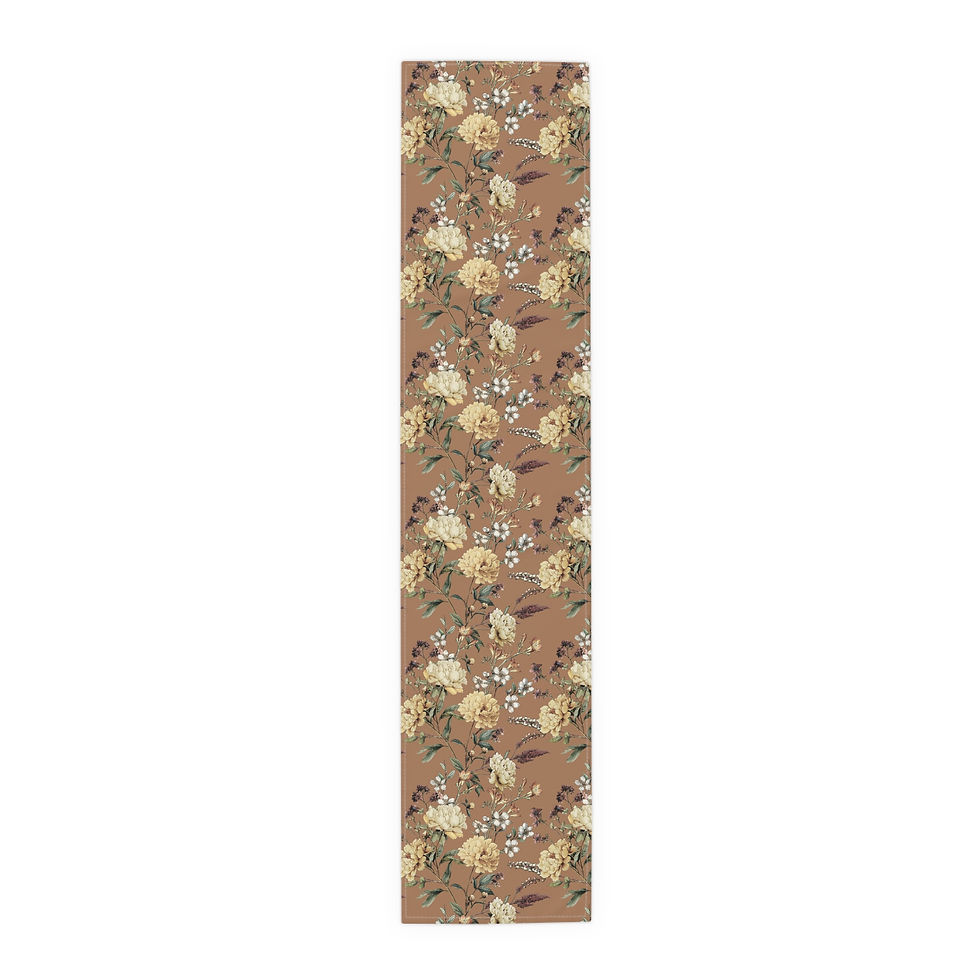 Thumbnail: Floral Table Runner, Rustic Home Decor, Boho Table Linens core Style