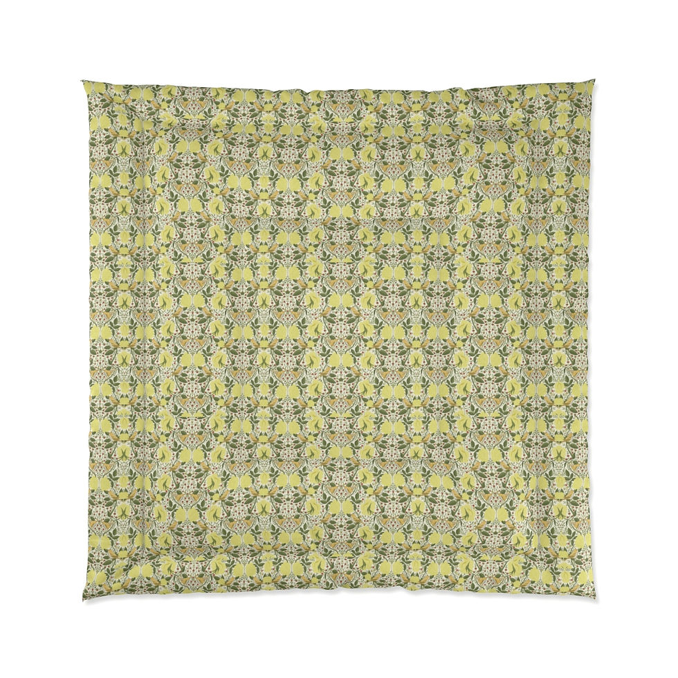Thumbnail: William Morris Yellow Comforter