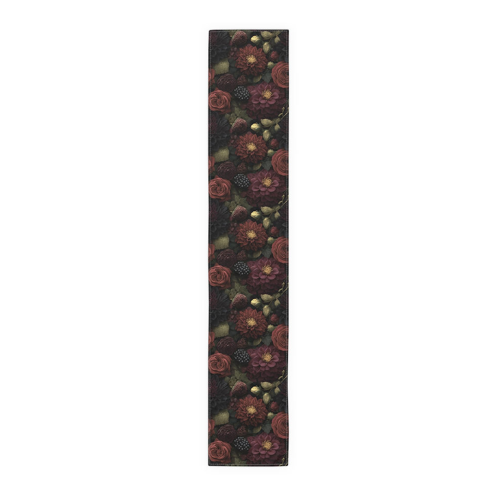 Thumbnail: Autumn Dark Floral Table Runner