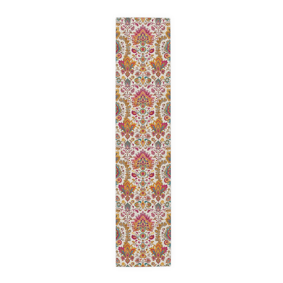 Thumbnail: Kurta Elegant Floral Table Runner - Cotton/Poly Blend 