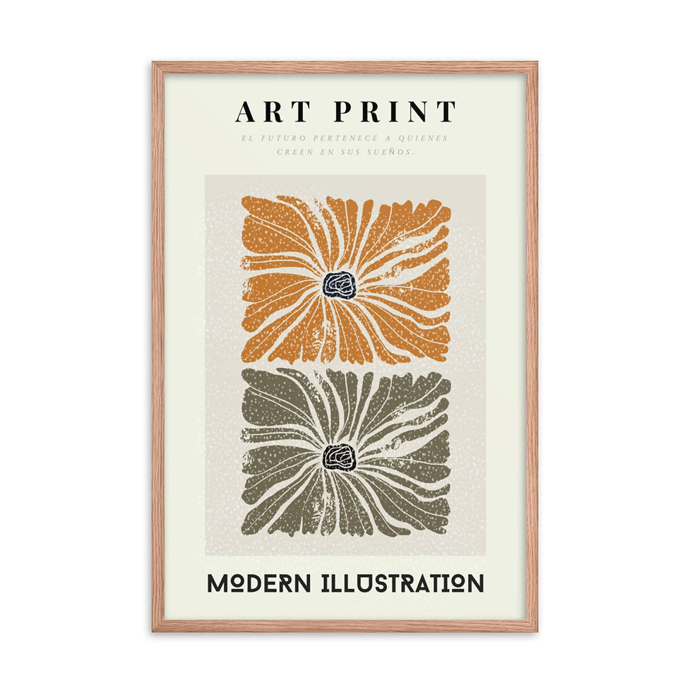 Thumbnail: Art Print Modern Ilustration Framed poster
