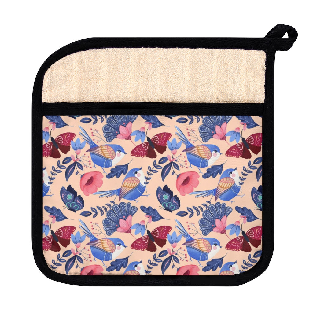 Whimsey Garden Pot Holder with Pocket