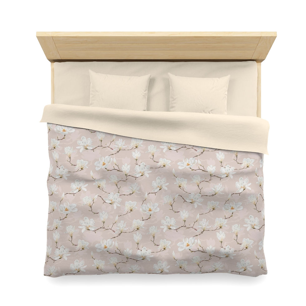 Thumbnail:  Magnolia (Blush)  Microfiber Duvet Cover