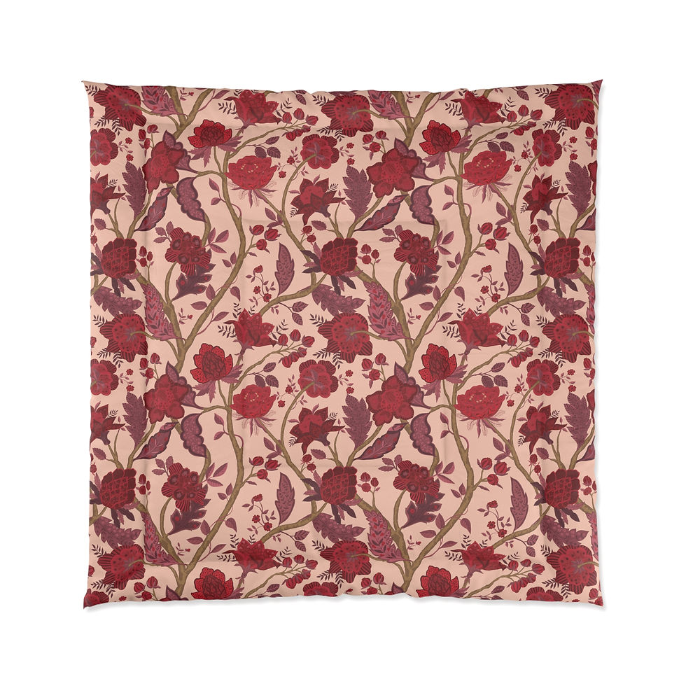 Thumbnail: ChintzAutumn Vintage Floral Comforter - Cozy Bedding for Autumn and Winter