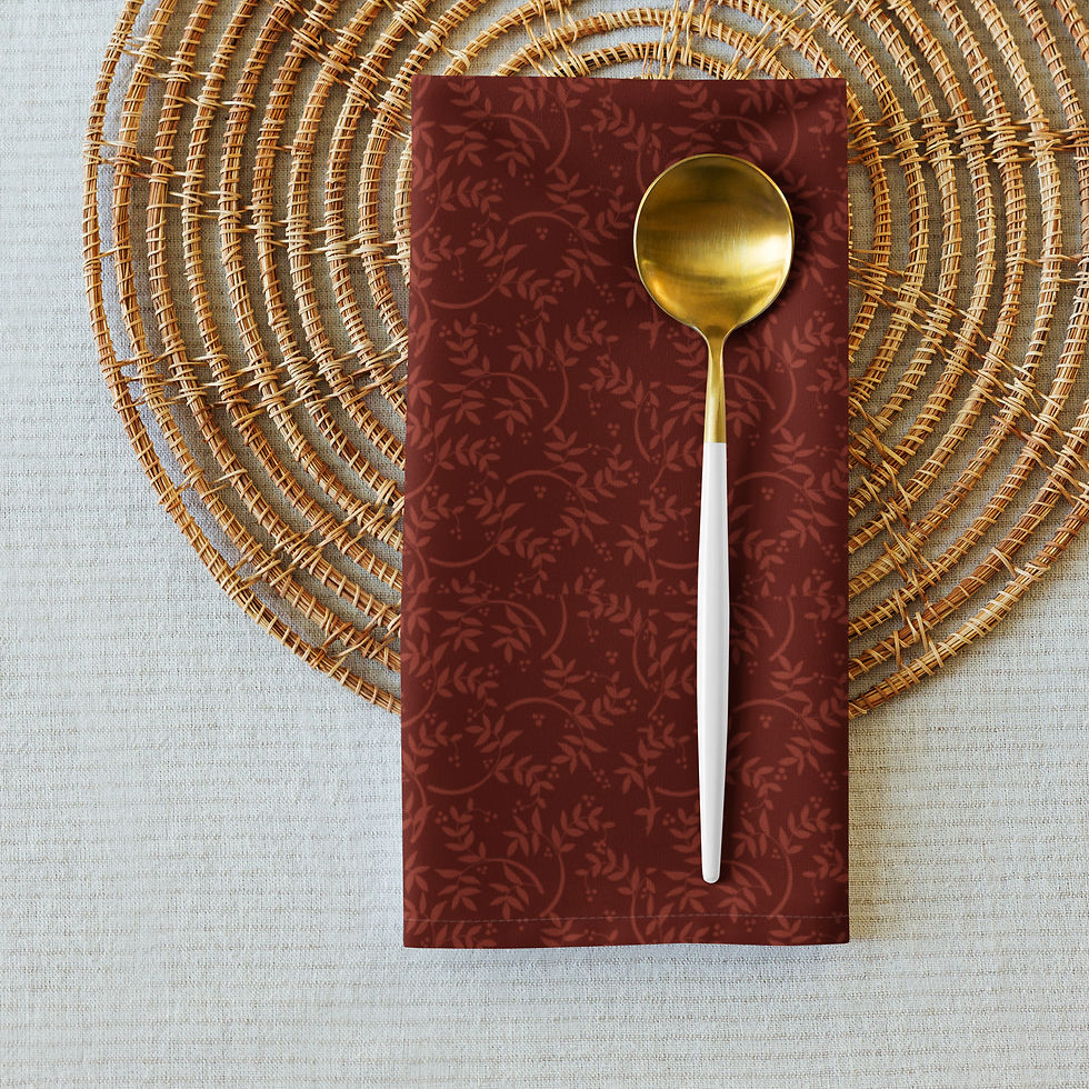 Thumbnail: Morris Bordeaux  Cloth napkin set