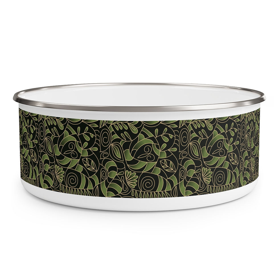 Thumbnail: Magical Forest 2   Enamel Bowl