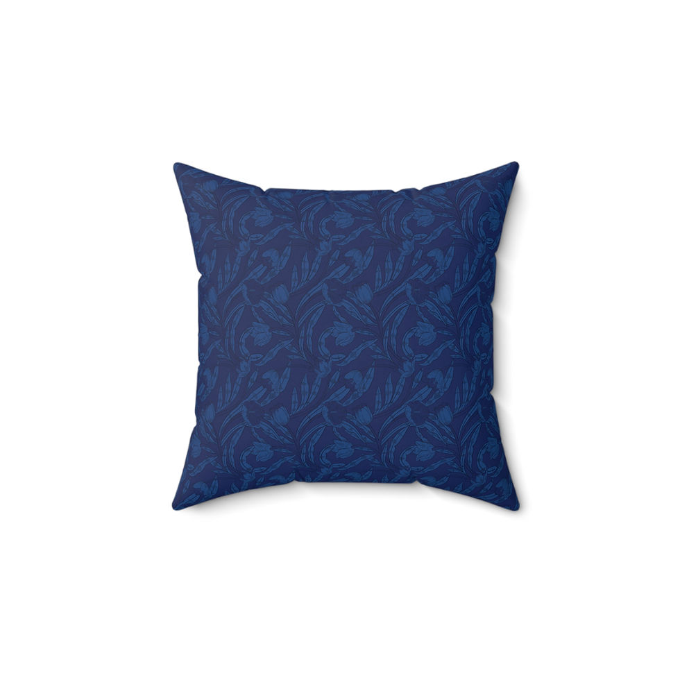 Thumbnail: Sheera Compl.Elegant Floral Design Spun Polyester Square Pillow