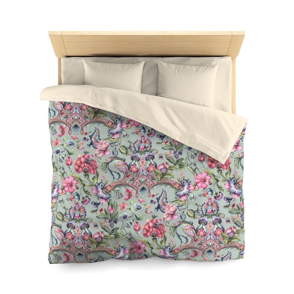 Casia (Sage) Microfiber Duvet Cover