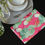 Thumbnail: Whimisical Pink Dragon Cloth napkin set