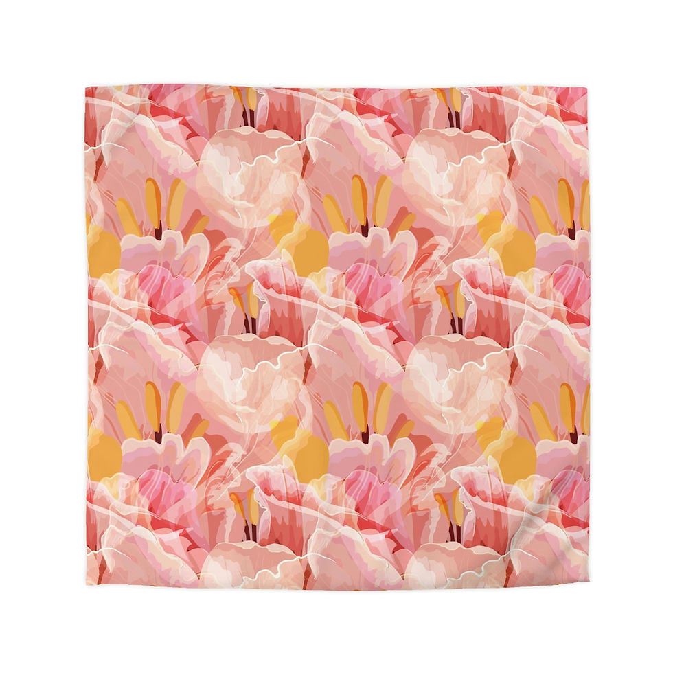 Thumbnail: Beautiful Watercolor Irises Microfiber Duvet Cover