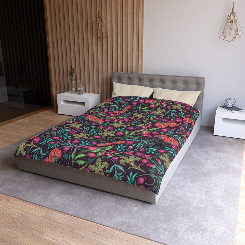 Thumbnail: Rose Microfiber Duvet Cover