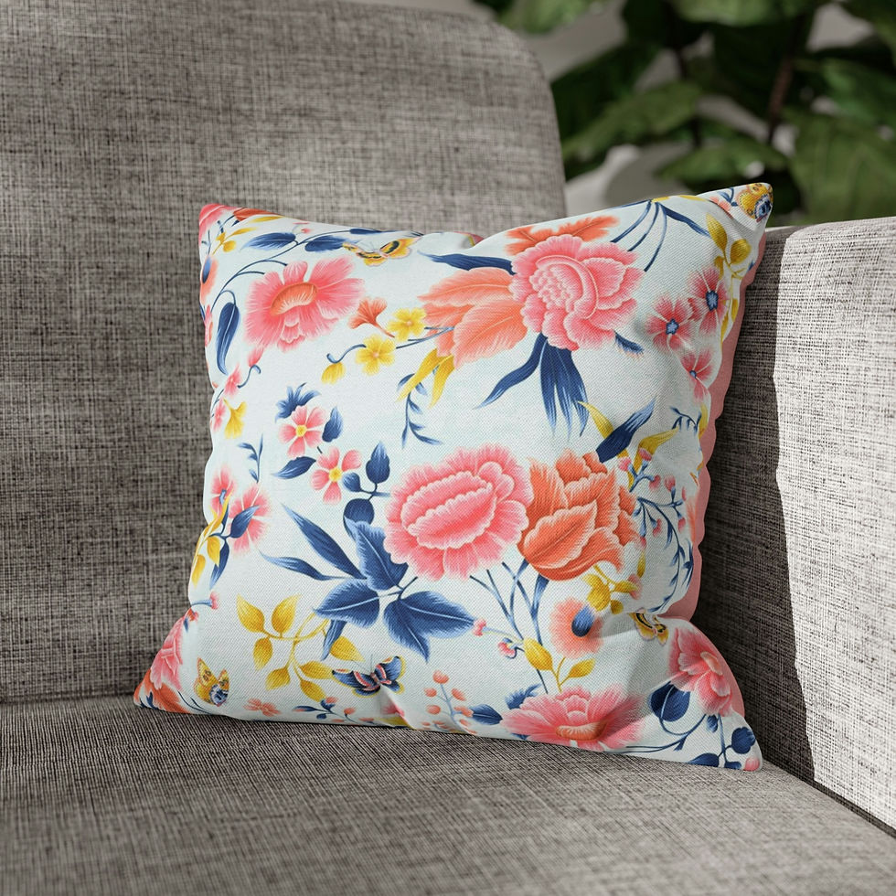 Thumbnail: Eastern Eden Spun Polyester Square Pillow Case