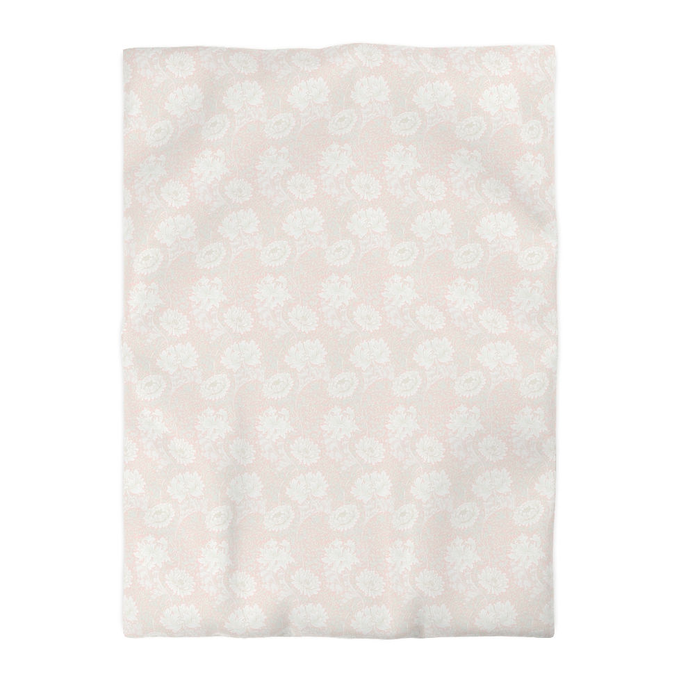 Thumbnail: Morris Pale Pink Microfiber Duvet Cover