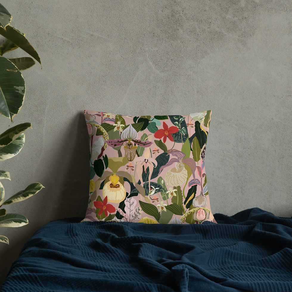 Thumbnail: Orchid Maze Premium Pillow