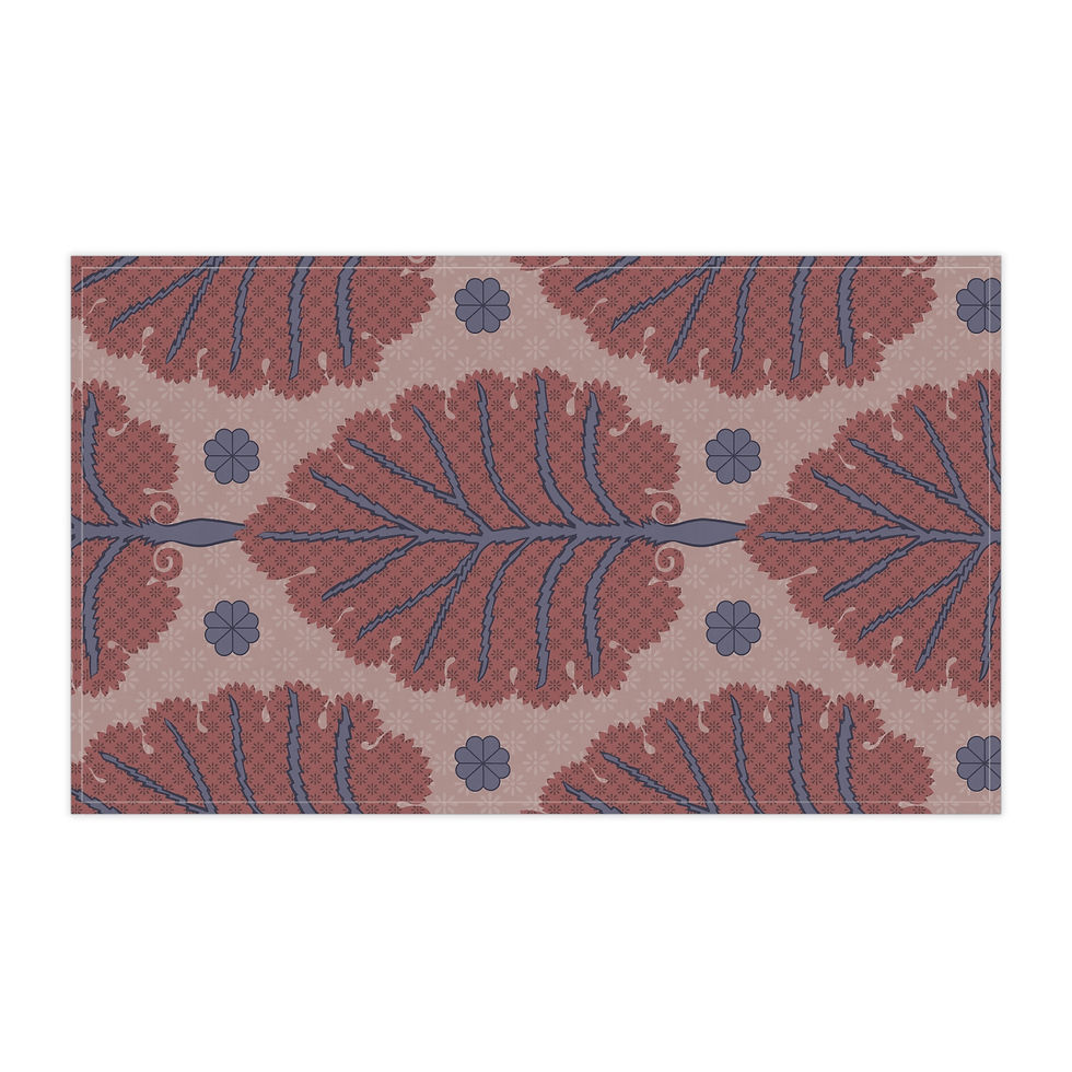 Thumbnail: Boho Leaf Tea Towels, Rustic Kitchen Decor