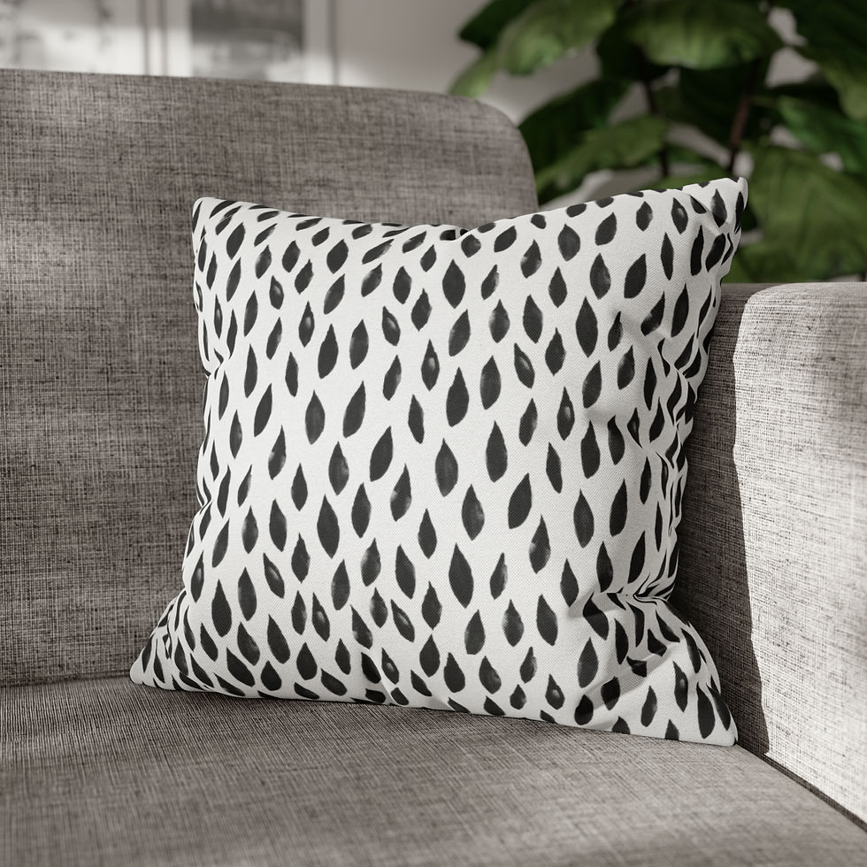 Thumbnail: Circles and Shapes #26  Spun Polyester Square Pillow Case