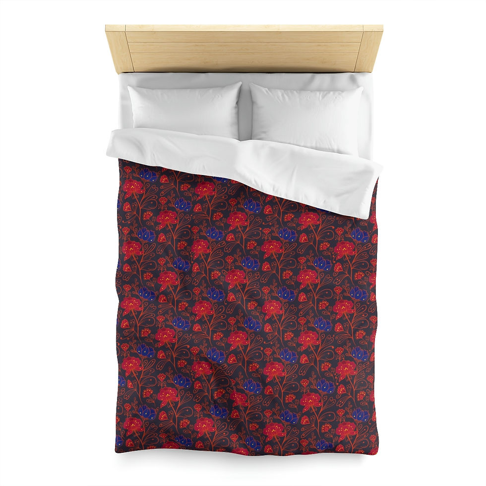 Thumbnail: Indian Eclectic Microfiber Duvet Cover