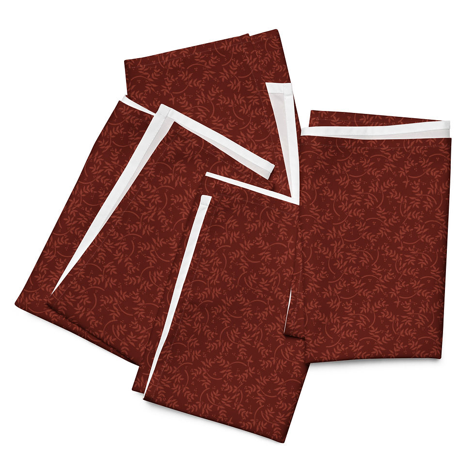 Thumbnail: Morris Bordeaux  Cloth napkin set