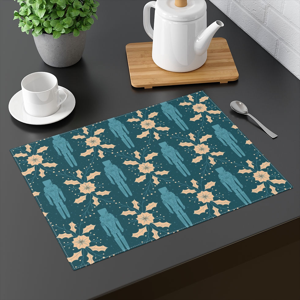 Thumbnail: Nutcracker Green Placemat, 1pc