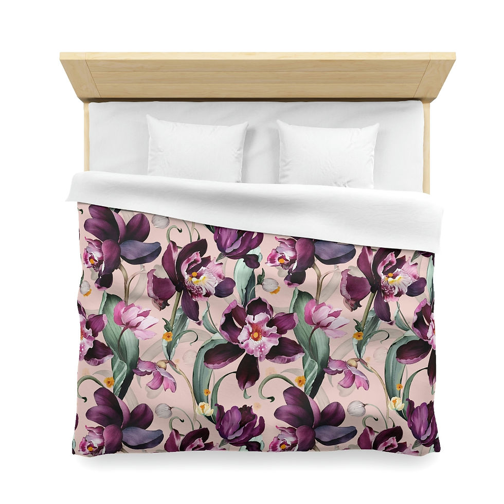 Thumbnail: Purple Iris Microfiber Duvet Cover