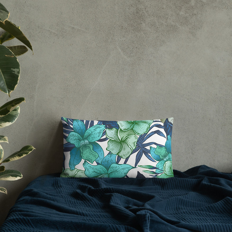 Thumbnail: Tropical Greenery Premium Pillow