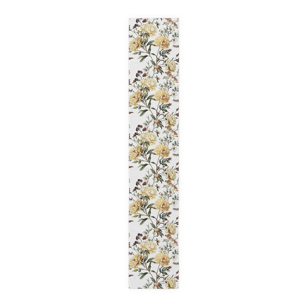 Thumbnail: Vintage Peonies Table Runner (Cotton, Poly)