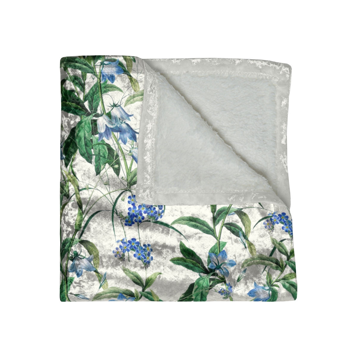 Blue Bell Crushed Velvet Blanket