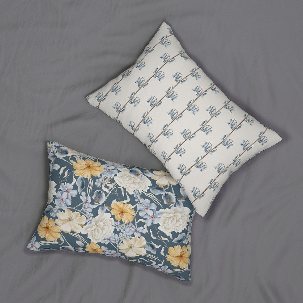 Thumbnail: Mariana Spun Polyester Lumbar Pillow