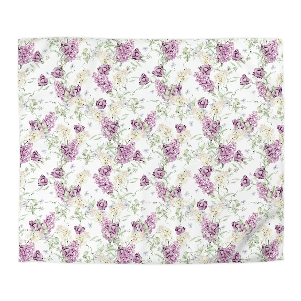 Thumbnail: Lilacs Microfiber Duvet Cover