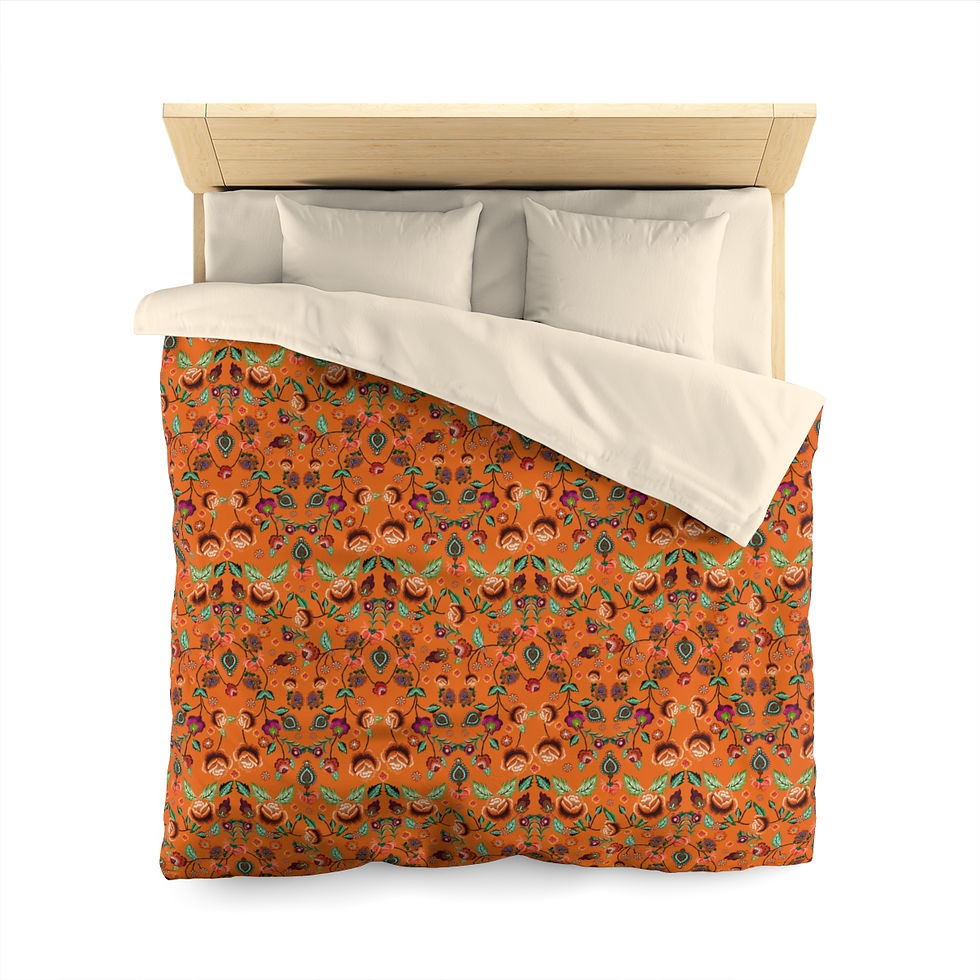 Thumbnail: Autumn's Roses Microfiber Duvet Cover