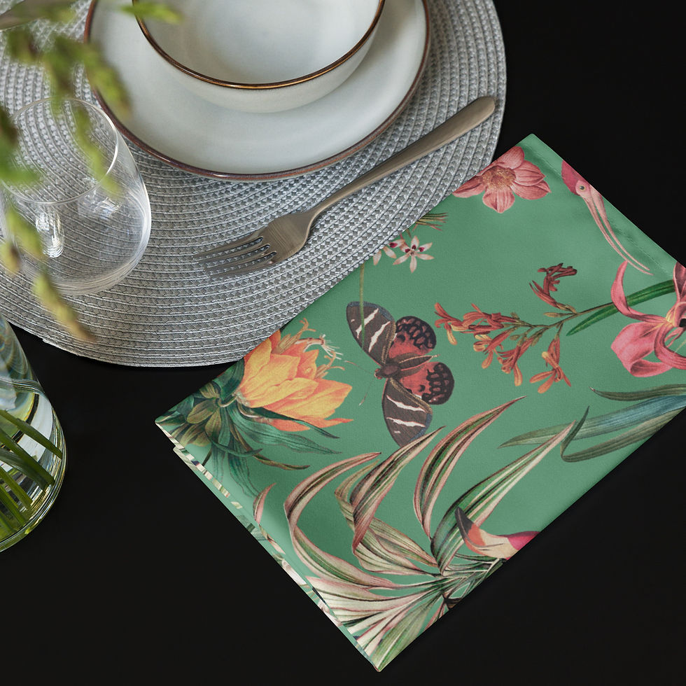 Thumbnail: Baly (green) Cloth napkin set