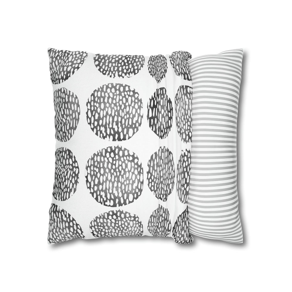 Thumbnail: Circles and Shapes  #29  Spun Polyester Square Pillow Case