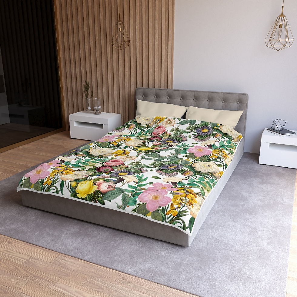 Thumbnail: Melody's Garden Microfiber Duvet Cover